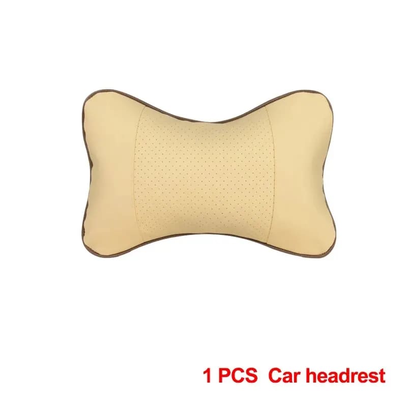 Car Neck Pillows Both Side Universal Car Pillow - Rice white