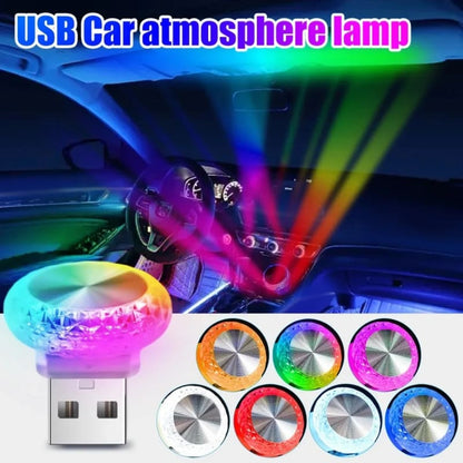 Car USB Ambient Lights LED Color Night Light