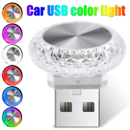 Car USB Ambient Lights LED Color Night Light