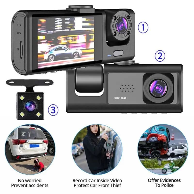 Dash Cam W/ IR Night Vision Loop Recorder