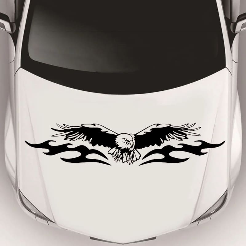 Flying Eagle Self-adhesive Stickers for Car Hood Bonnet Cover Door Body Side Decals Vinyl PVC Auto Exterior Film Foils