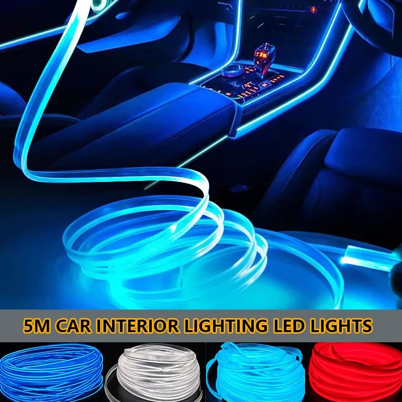 LED Car Interior Decoration Light EL Wiring Neon Strip