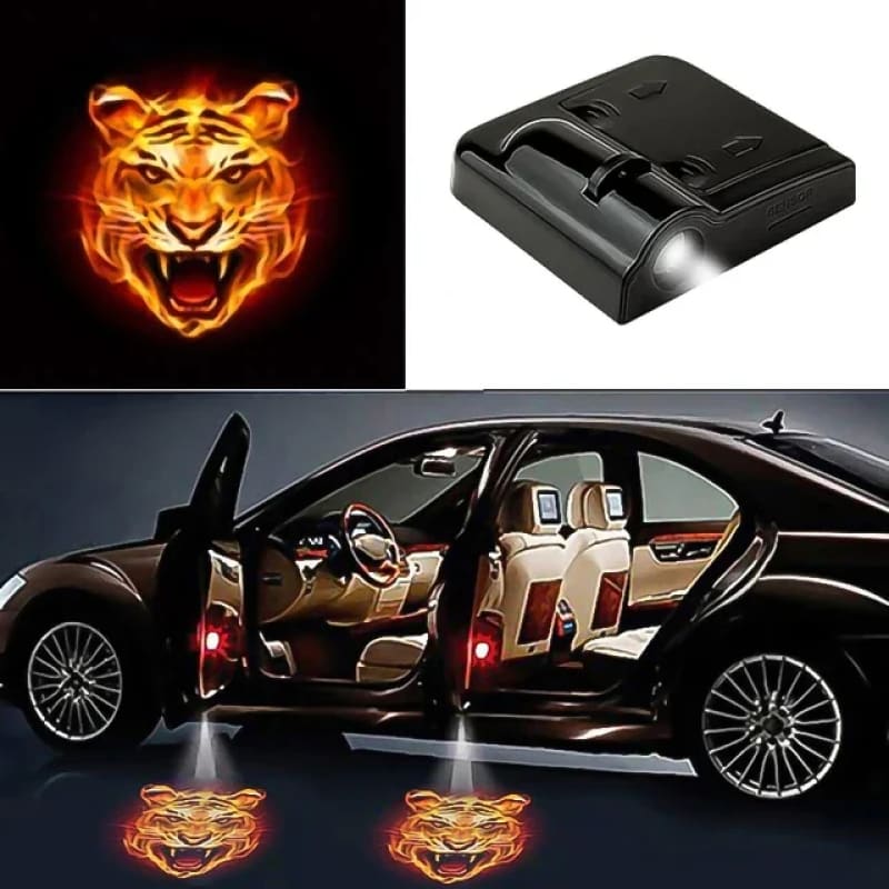 Logo Ghost Shadow Night Light Accessories - fire tiger