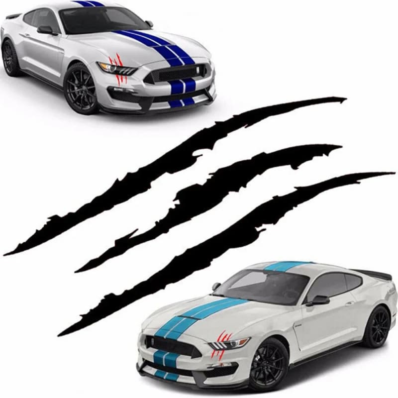 Auto Car Sticker Reflective Monster Claw Scratch Stripe Marks Headlight Decal Stickers PVC 41cm*12cm