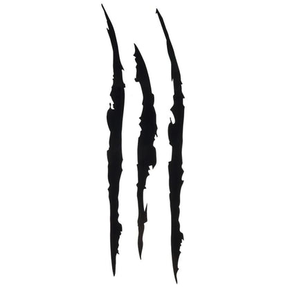 Auto Car Sticker Reflective Monster Claw Scratch Stripe Marks Headlight Decal Stickers PVC 41cm*12cm - black