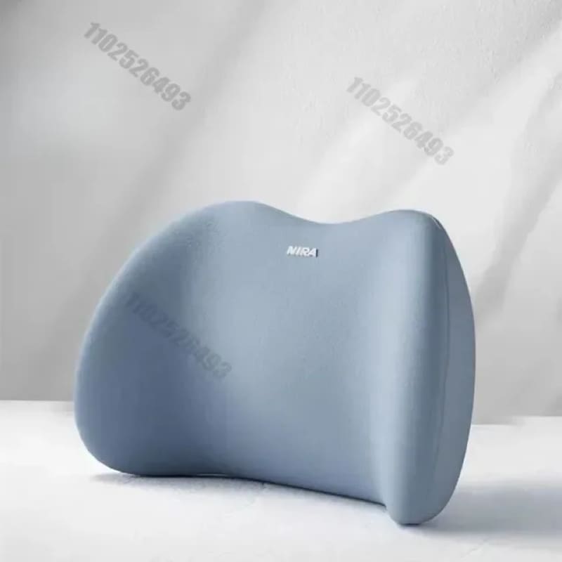 Seat Backrest Car Cushion Driving Lumbar Support Waist Support - Blue Waist