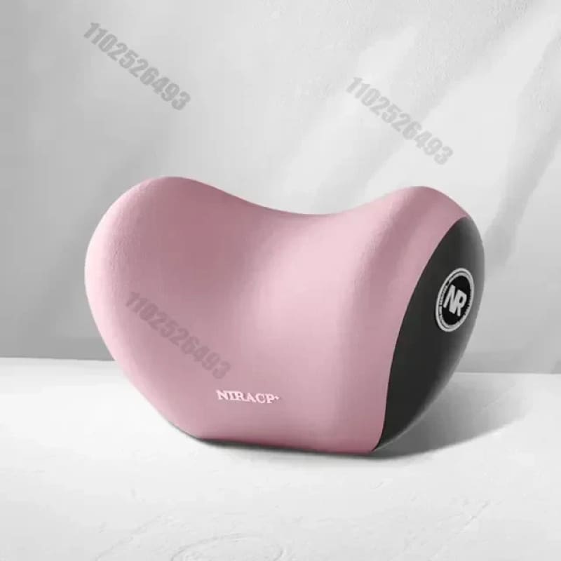 Seat Backrest Car Cushion Driving Lumbar Support Waist Support - Pink Headrest