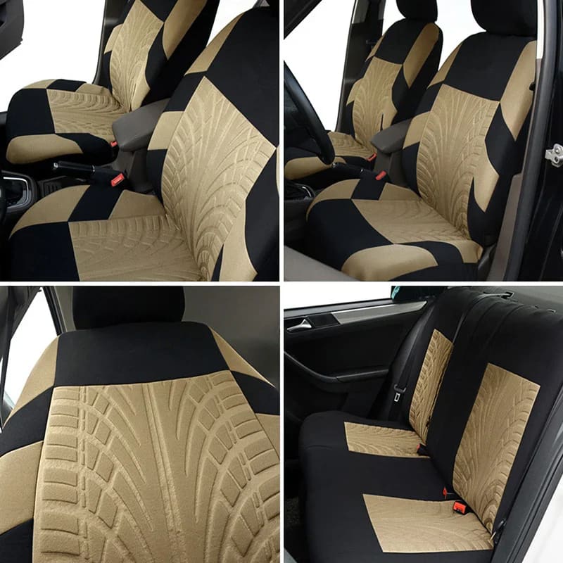 Tire Track Pressing Car Seat Covers